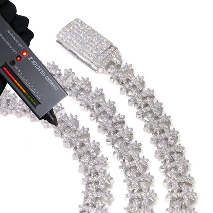 925 Silver Moissanite High-End Diamond Iced Out Chains Bracelet Women'S Necklace with GRA Certificate Moissanite Pure Silver ﻿