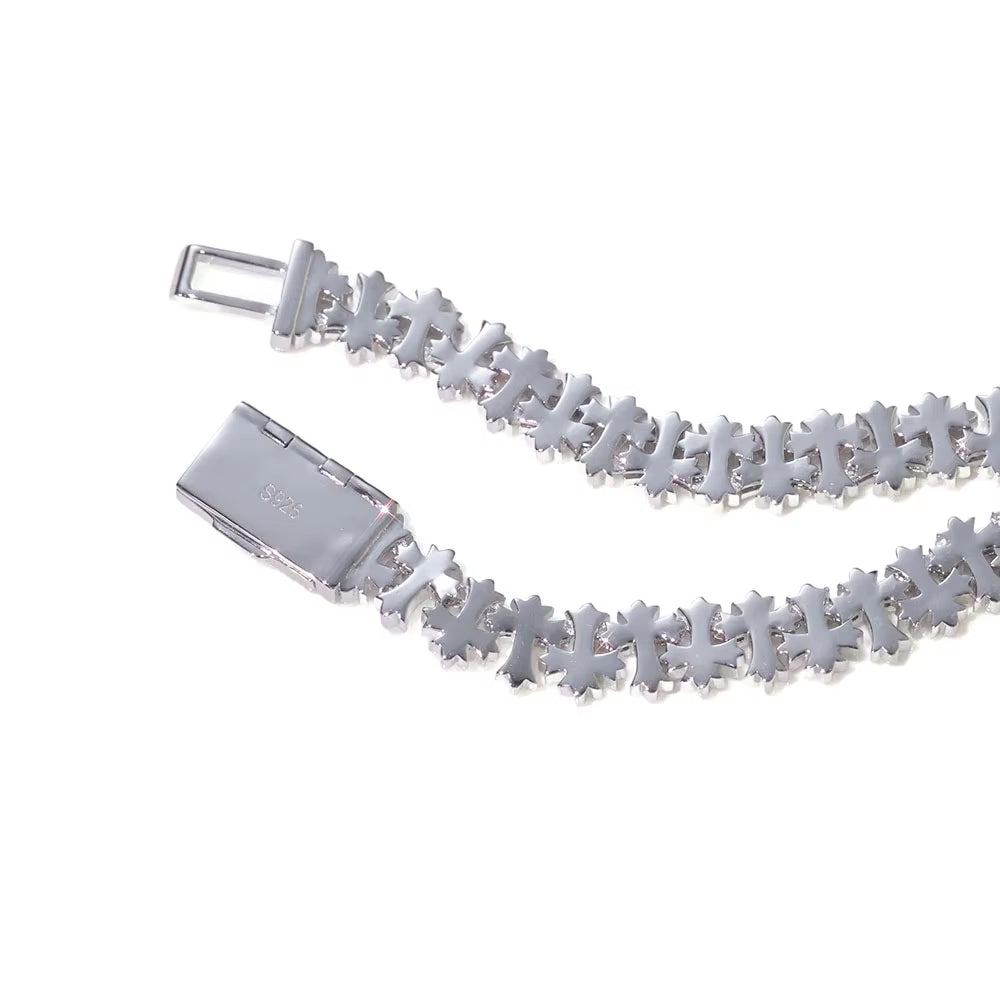 925 Silver Moissanite High-End Diamond Iced Out Chains Bracelet Women'S Necklace with GRA Certificate Moissanite Pure Silver ﻿